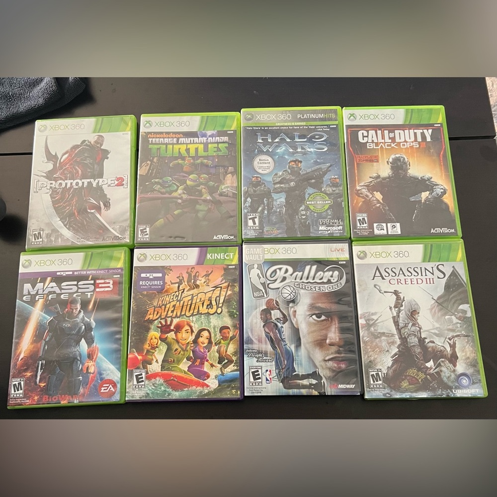 XBOX 360 BUNDLE OF 8 games